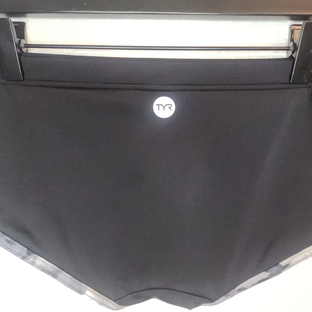TYR Black Women's Swim Bottoms with Gray Trim